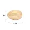 1pcs Handcrafted Wooden Egg Shaker Percussion Handcrafted Instrument Rattle Toy for Children Education