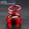 1PC Portable Kinetic Mini Car Air Freshener Solar Powered Double Ring Rotating Air Cleaner Perfume Fragrance Diffuser Decoration 240425