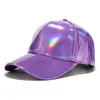 Ball Caps réglables Baseball Holographique brillant arc-en-ciel réflectif hip hop