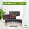 Corloges de table de bureau Nouveaux réveilles d'alarme numérique Écran d'écran de LED Cémoire d'alarme pour enfants Température de la chambre à coucher Scelle