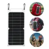 Chargers 6W Chargeur solaire Panneau solaire portable avec un panneau de chargeur étanche à sortie USB 5V pour le cyclisme de randonnée de camping de camping en plein air