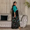 Ethnische Kleidung Dubai Frühlingsdruck Abaya Kaftan Frauen Muslim Langes Maxi Kleid Arabisch Kleid Arabische Robe Lose Truthahn Caftan Turkiesh Jalabiya