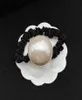 2022Luxury Fashion Simple versatile grande bellezza di perle per sempre corda di capelli neri da donna nera Elegante temperamento dolce gomma elastica1313564