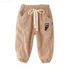 Trousers New Spring Summer and Autumn Baby Girls Clothing Childrens Fashion Pants Childrens Leisure Cotton Clothing Children Trousers Baby SweatshirtL2404