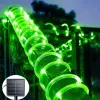 Strips Solarrohrseil LED LEG LIGHT OUTDOOR Garten Weihnachtsdekoration Garland Weihnachts -Solarseilschnur Leichte Feenstreifen 32 m/22 m/12m/7M