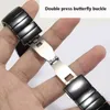 Bandas de assistência adequadas para a série Rado Sintra Series Black Cerâmica Adequada para Mens e Bracelets de Pressão Dupla de Pressão Dupla Pressão Dupla Fivela 17mm 26mm 29mm 240424