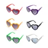 Lovatfirs 6 Pack Love Heart Sunglasses for Party Women Men Children Multicolor Black White pink Green UV Protection 240419