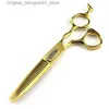 Ciseaux de cheveux professionnels japonais 440c en acier 6 pouces Cow Head Clat Cippers Q2404261