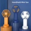 Elektrische fans mini -fans handheld USB oplaadbare fan Mini Desktop Air Cooler Cooling Travel Handventilatoren Ventilatiefan