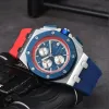 남성 여자 시계 클래식 Royaloak Hexagon Wrist Mens 시계 최고 품질 디자이너 석영 현대 패션 브랜드 스포츠 손목 시계 크로노 그래프 Montre de Luxe AP74
