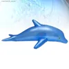 Sand Play Water Fun 53cm inflatable dolphin beach swimming ring party childrens toy childrens beach swimming pool inflatable mattress water toy Q240426