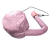 SLIVER/PINK PORTABLE Mjuk hårtorkningslock Bonnet Hood Hat Womens Blow Dryer Home Frisör Salongförsörjning Justerbart tillbehör