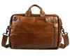 Plecak Nesitu Highend Brown A4 Oryginalne skórzane kobiety mężczyźni w torbie turystycznej Worki na ramię M7014