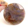 Pendant Necklaces Fashion Jewelry Natural Dendritic Moss Agate Stone Round Necklace Timeless Gift For Girl Friend BM438