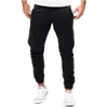 Herenbroek Zomer Nieuwe mannen Laadbroek Casual Fashion strak katoencasual broek Laadpakbroeken T240425