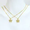 Chaines 10 pièces Bowtie Charms Collier Fleur Pendant Zirconi Pendnt Fashion Women Jewelry Gift 52274