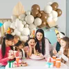 Party Decoration 90Pcs Khaki Brown Sand White Latex Nude Balloon Garland Arch Kit For Girls Birthday Wedding Baby Shower