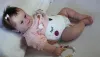 Dolls NPK 50cm de silicone de corpo macio e de corpo inteiro Reborn Girl Girl Doll Maddie Soft 3D Skin Múltiplas camadas pintando veias visíveis