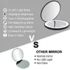 Rechargeable Compact Mirror 1x10x Magnification Compact Mirror with Light Dimmable Small Travel Makeup Mirror for Handbag Gift 240425