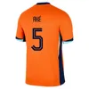 2024 2025 Holanda Memphis Holland Soccer Jersey 2024 2025 Camisa de futebol da equipe nacional holandesa Kit de crianças
