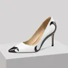 Dress Shoes 2024 Zomer Punted Toe Stiletto High Heel Dames Banquet Party Pumps Fashion Wedding For Women