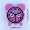 Clocks Cartoon Cute Little Alarm Clock Children Wake Up Alarm Clock Students Silent Desk Clock Bedroom Bedside Clock,Aesthetic Dorm