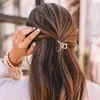 Hair Clips Barrettes 2pcs Hair Claw Gold Hair Clips Mini Non Slip Claw Clips Hair Accessories Daily Party Gift for Women and Girls 240426