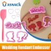 Formy Wedding Fondant Embosser Man and Woman Cookie Fudge Fugery Forms Biscuit Forms