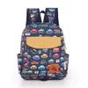 Ausqi Little Citpe Cartoon Bus Bus Made School School Backpack for Kid Boys Girls To Perschool Kids Backpacks Сумка с грудным ремнем Y181209E