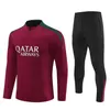 2024 2025 PSGES Suite de formation de football de survêtement 24 25 Veste de survêtement de STUTA MAILLOT Paris Mbappe Hommes et enfants Kit Jogging Jogging survivant Chandal