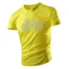 Męskie koszulki Męskie proste rowerowe wydrukowane koszulka Męs