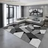 Carpete geométrico nórdico para a sala de estar de luxo moderno sofá de luxo mesa de banheiro grande alfombra para cocina tapis q240426