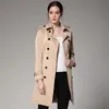 Designer Women's Jacket Women's Trench Coat Jacket and Autumn Midi Trench Coat Korean Fashion Fall/Winter Clothing Belt