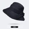 8215 New Fisherman's Hat Summer Outdoor Sun Protection Hat Simple and Versatile Big Brim Pot Hat Korean Edition Sun Protection Hat Women's Trend