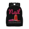 Backpack Personalized Fashion Nail Polish Cosmetics Men Women Bookbag For College School Manicurist Bags