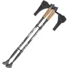 2 st vandring Walking Sticks Anti Shock Trekking Poles Nordic Walking Cane Aluminium Telescopic Camping Handing Poles Crutches 240416