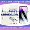 Screen Protector Tempered Glass for iPhone 15 14 13 12 mini 11 Pro X XS Max XR 6 7 8 Plus Samsung A15 A25 A35 A55 A05 A12 Protect Film 9H 0.33mm with Paper retail Box wholesale