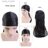 Bandanas Durag Long Tail Unisex Adult Satin Doo Rag Cap Pirate Hat Turban Men Hip Hop Headband Biker Headwrap Women Headwear H240426