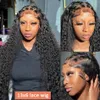 40 Inch Curly Lace Front Human Hair Wigs For Black Women Pre Plucked Brazilian Hair 13x4 Deep Wave Frontal Wig 13x6 Hd Lace Wig 240417