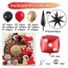 Decoração de festa 101pcs cassino balão guirlanda kit de dado poker preto vermelho dourado explosivo de casamento decoração de aniversário para adultos