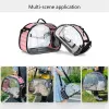 Strollers Dog Cat Travel Cage Handbag Breathable Cat Travel Outdoor Handbag Transparent Portable Space Capsule Foldable for Cats Dog