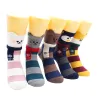 Boots 5/10 Pairs Fashion Korean Kawaii Cute Cartoon Cat Dog Fox Happy Funny Girl Socks Haruku Hiphop Animal Cotton Women Socks