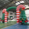 free shipment outdoor activities 10m wide (33ft) with blower inflatable christmas tree arch christmas archway with balls for decoration