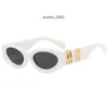 Designer GLIMMSE Owalne okulary przeciwsłoneczne dla mężczyzn Kobiety luksusowe okulary Kot spolaryzowany top moda złota m rama okulary słoneczne gafas z różowym pudełkiem ffaj