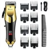 SURKER HAIR CLIPPER SET Professional Trimmer For Men Justerbar Blade LED Display Cutting Machine 240411