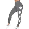 Pantalones de mujeres Fitness deportivos High Bomba seca Sensación de yoga de yoga Cortada para mujeres