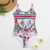 Designer Bikinis Sexy One-Pieces Swace Floral Imprimé en maille imprimé broderie See-Through Lace Bikini Summerwwear Swimsuit FZ2404262