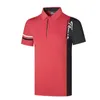 Summer Mens Polo Shirt Designer golf krótkie rękawowe T-shirt Outdoor Cycling Sport Ubranie Szybkie luźne szybkie oddychanie wilgoć w polo koszulę polo