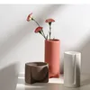 Vases Minimalism Ceramic Vase Creative Crafts Flower Pots Desk Decoration Artificial Flowers Decorative Floral Arrangement