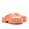 15a designer sandaler tofflor glider glidbanor skjutreglage sandal kvinnors glidrum perforerade ihåliga gelé färger hög gummi ensam svart röd vit orange stift